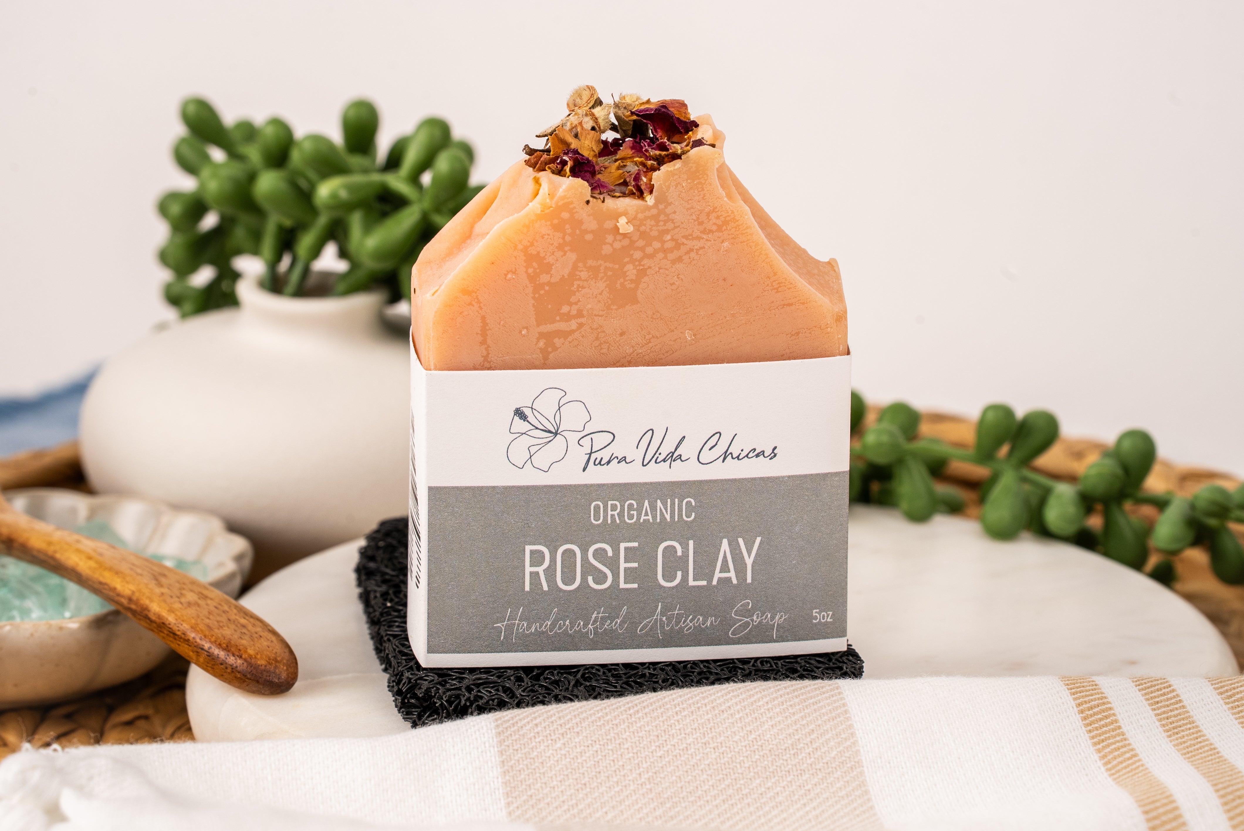 Organic Rose Clay Soap